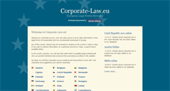 Desktop Screenshot of corporate-law.eu