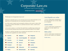 Tablet Screenshot of corporate-law.eu